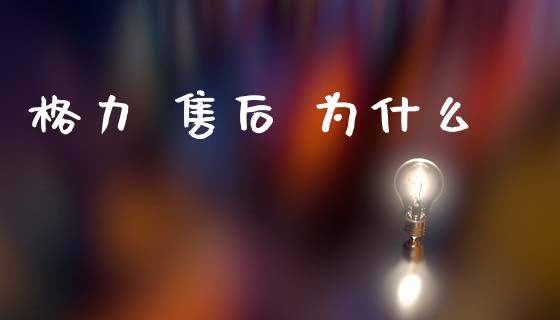 格力 售后 为什么_https://m.jnkyh.com_期货开户条件_第1张