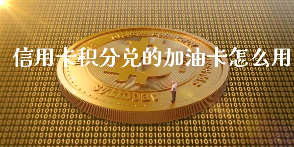 信用卡积分兑的加油卡怎么用_https://m.jnkyh.com_国际原油_第1张