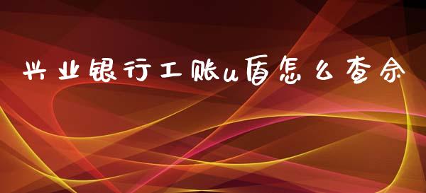 兴业银行工账u盾怎么查佘_https://m.jnkyh.com_股票交易_第1张