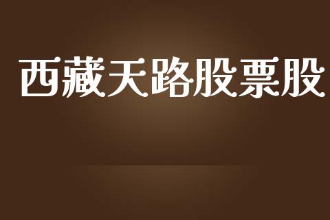 西藏天路股票股_https://m.jnkyh.com_股票交易_第1张