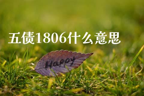 五债1806什么意思_https://m.jnkyh.com_股指期货_第1张