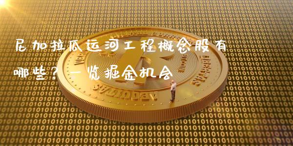 尼加拉瓜运河工程概念股有哪些？一览掘金机会_https://m.jnkyh.com_股指期货_第1张