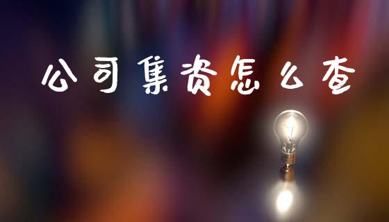 公司集资怎么查_https://m.jnkyh.com_股票交易_第1张