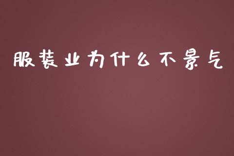 服装业为什么不景气_https://m.jnkyh.com_期货开户条件_第1张