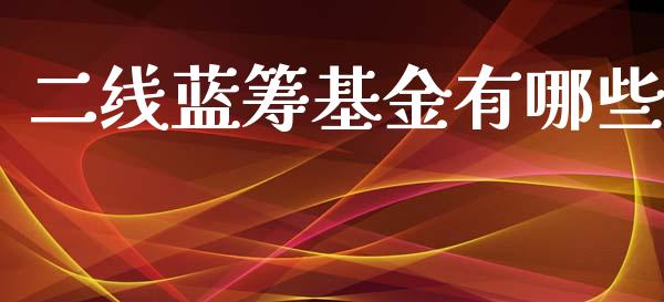 二线蓝筹基金有哪些_https://m.jnkyh.com_股票交易_第1张